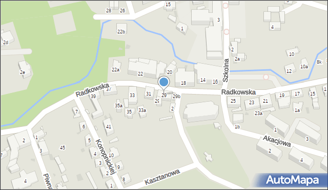 Nowa Ruda, Radkowska, 29, mapa Nowa Ruda