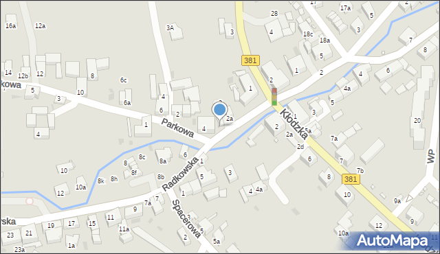 Nowa Ruda, Radkowska, 4a, mapa Nowa Ruda