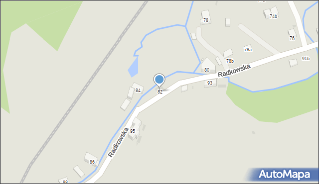 Nowa Ruda, Radkowska, 82, mapa Nowa Ruda