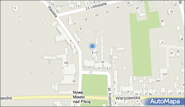 Nowe Miasto nad Pilicą, Rawska, 2, mapa Nowe Miasto nad Pilicą