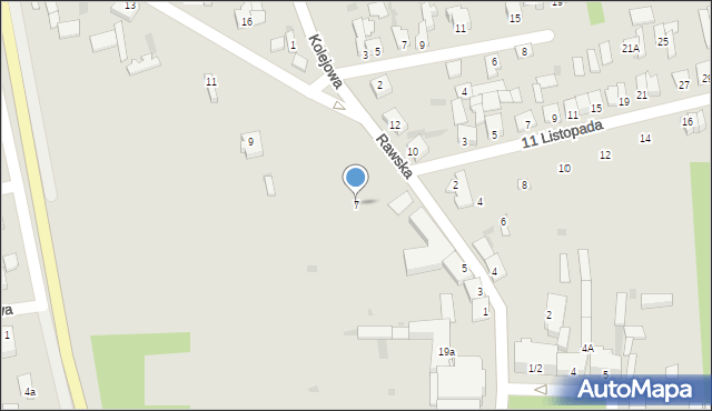 Nowe Miasto nad Pilicą, Rawska, 7, mapa Nowe Miasto nad Pilicą