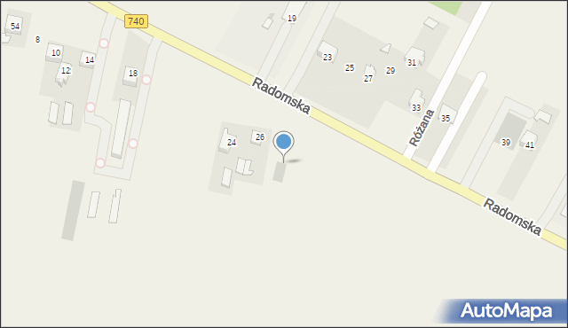 Oblas, Radomska, 28, mapa Oblas