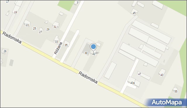 Oblas, Radomska, 44, mapa Oblas