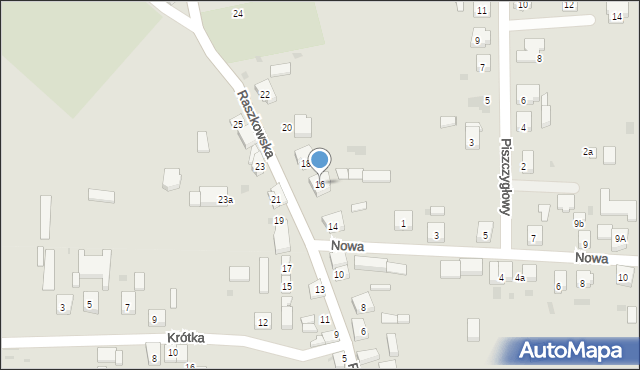 Odolanów, Raszkowska, 16, mapa Odolanów