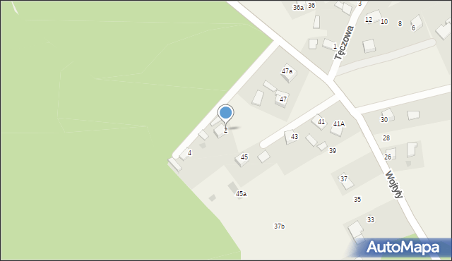 Okleśna, Rajska, 2, mapa Okleśna