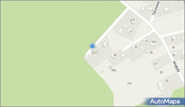 Okleśna, Rajska, 4, mapa Okleśna