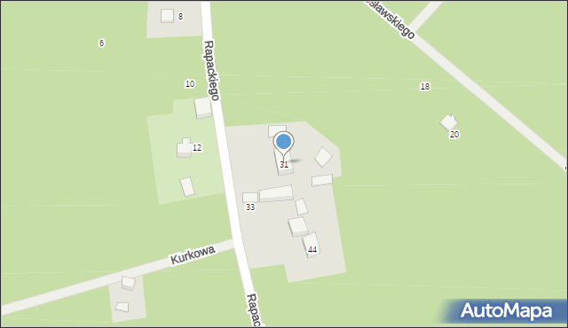 Olszanka, Rapackiego Józefa, 31, mapa Olszanka