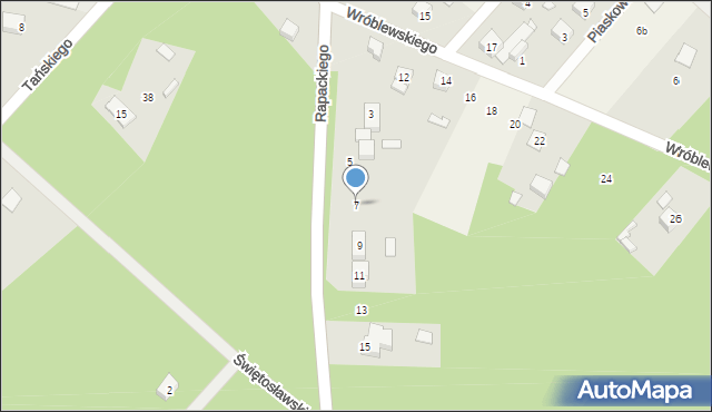 Olszanka, Rapackiego Józefa, 7, mapa Olszanka