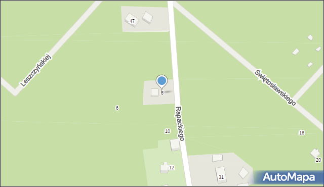 Olszanka, Rapackiego Józefa, 8, mapa Olszanka