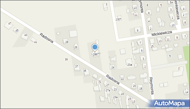 Opatów, Radosna, 24b, mapa Opatów