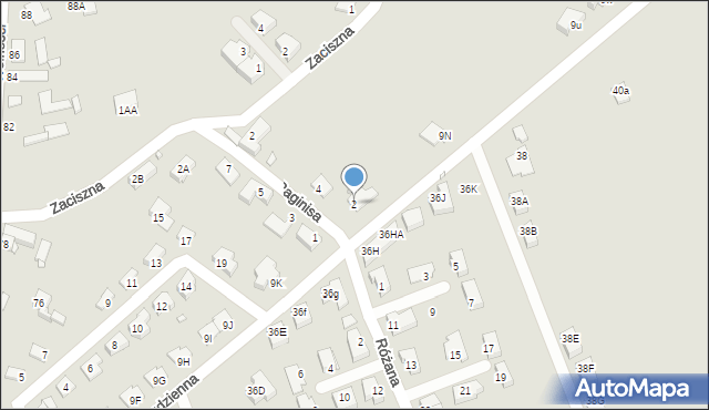 Opole, Raginisa Władysława, mjr., 2, mapa Opola