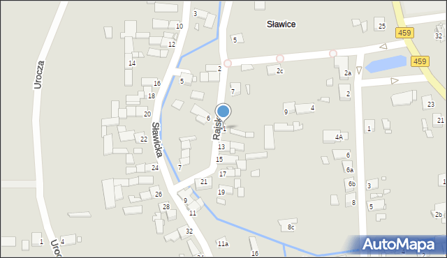 Opole, Rajska, 11, mapa Opola