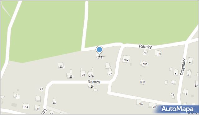 Orzesze, Ramży, 27B, mapa Orzesze