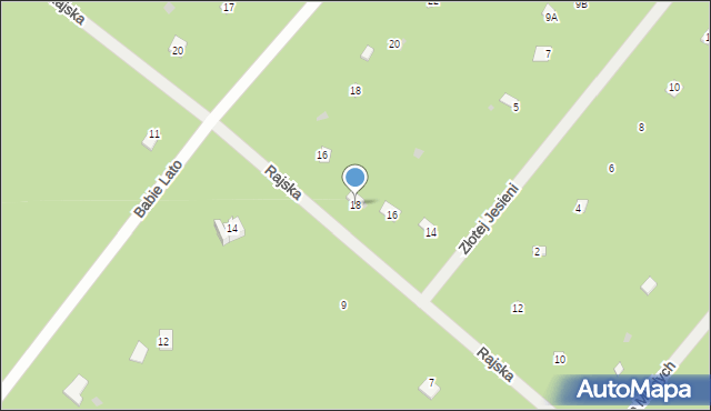 Osiedle Wilga, Rajska, 18, mapa Osiedle Wilga