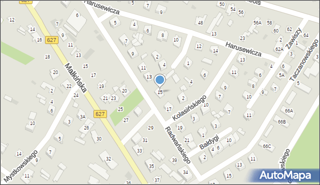 Ostrów Mazowiecka, Radwańskiego Jana, 15, mapa Ostrów Mazowiecka