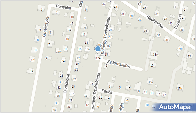 Ostrów Wielkopolski, Radłowska, 43b, mapa Ostrów Wielkopolski