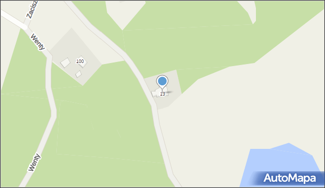 Ostrzyce, Ramlejska, 13, mapa Ostrzyce