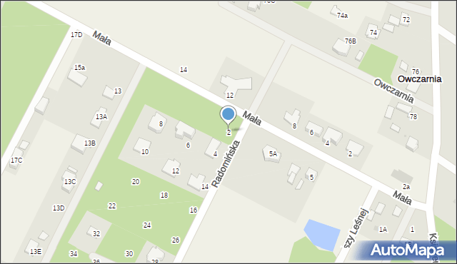 Owczarnia, Radomińska, 2, mapa Owczarnia