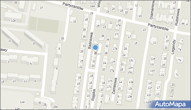 Ożarów Mazowiecki, Rajska, 21, mapa Ożarów Mazowiecki