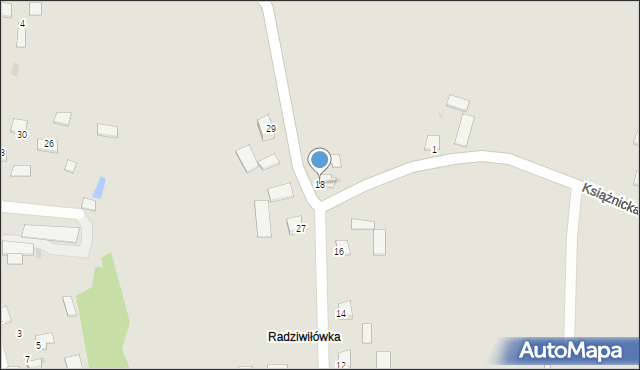 Pacanów, Radziwiłłówka, 18, mapa Pacanów