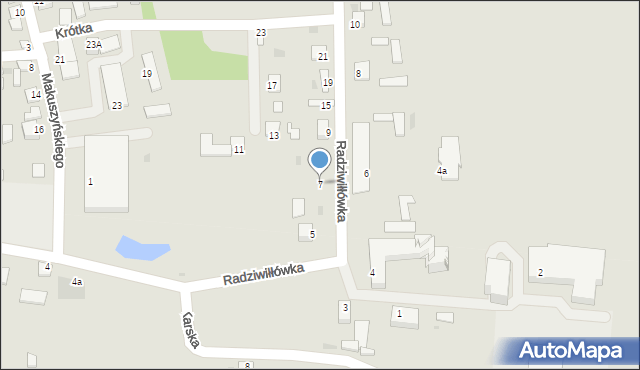 Pacanów, Radziwiłłówka, 7, mapa Pacanów