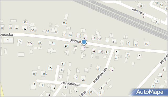 Pakość, Radłowska, 15, mapa Pakość