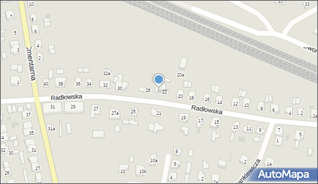 Pakość, Radłowska, 24, mapa Pakość