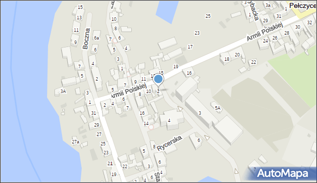 Pełczyce, Raźniewskiego Henryka, ks. kan., 2, mapa Pełczyce