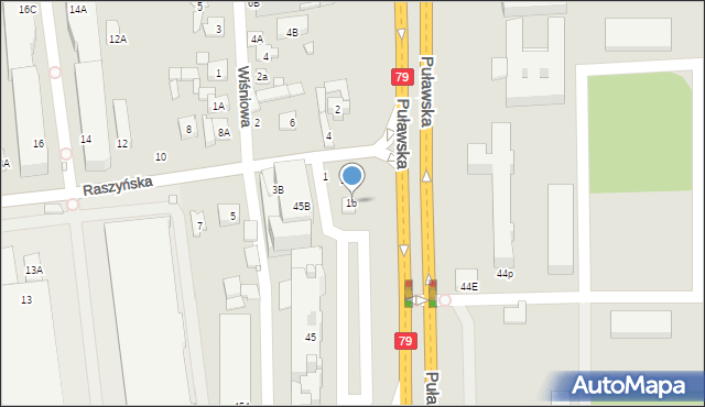 Piaseczno, Raszyńska, 1b, mapa Piaseczno