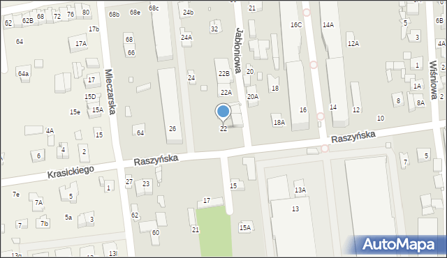 Piaseczno, Raszyńska, 22, mapa Piaseczno