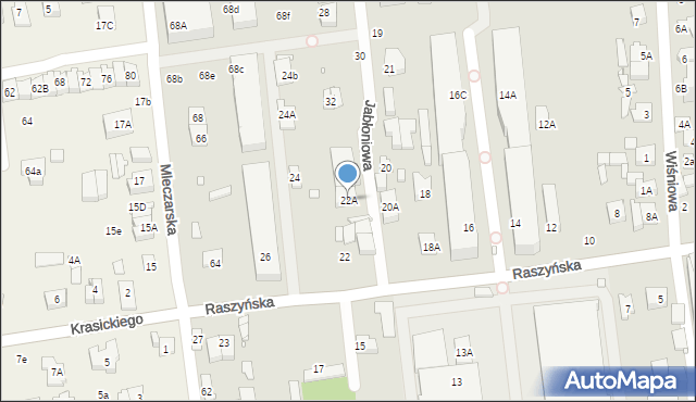 Piaseczno, Raszyńska, 22A, mapa Piaseczno