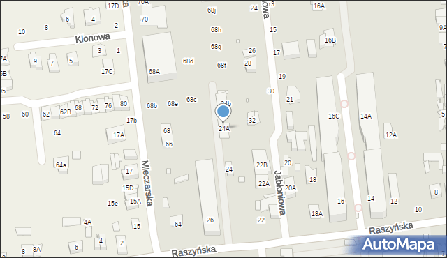 Piaseczno, Raszyńska, 24A, mapa Piaseczno