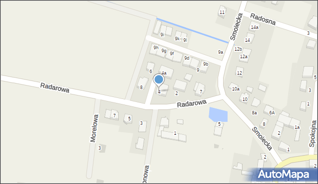 Pietrzykowice, Radarowa, 4, mapa Pietrzykowice