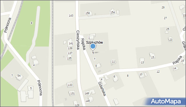 Pogwizdów, Rajska, 5, mapa Pogwizdów