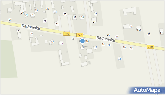 Potworów, Radomska, 18, mapa Potworów