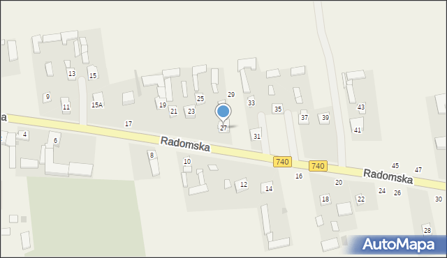 Potworów, Radomska, 27, mapa Potworów