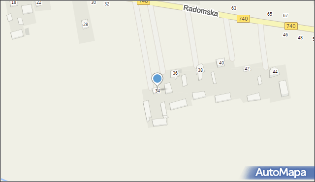 Potworów, Radomska, 34, mapa Potworów