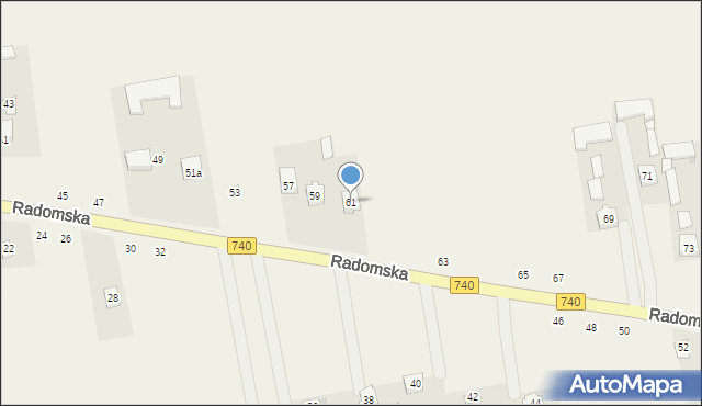 Potworów, Radomska, 61, mapa Potworów