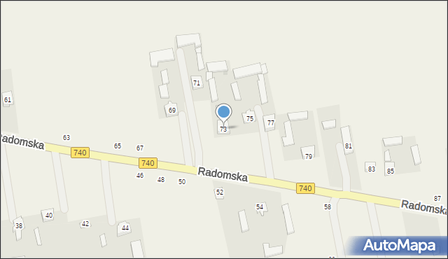 Potworów, Radomska, 73, mapa Potworów