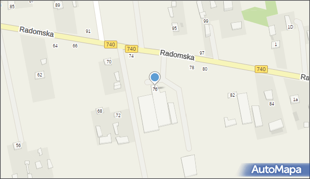 Potworów, Radomska, 76, mapa Potworów