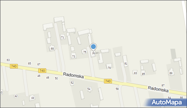 Potworów, Radomska, 77, mapa Potworów