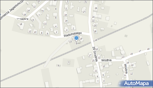 Powidz, Radońskiego, 3, mapa Powidz