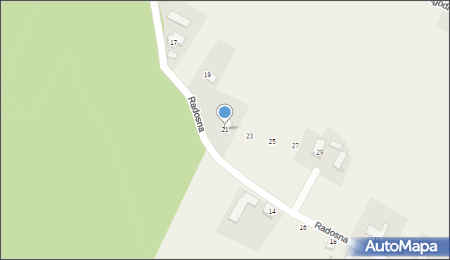 Pruchna, Radosna, 21, mapa Pruchna