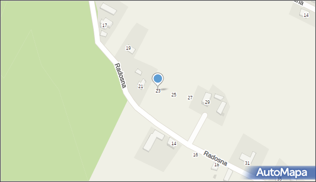 Pruchna, Radosna, 23, mapa Pruchna