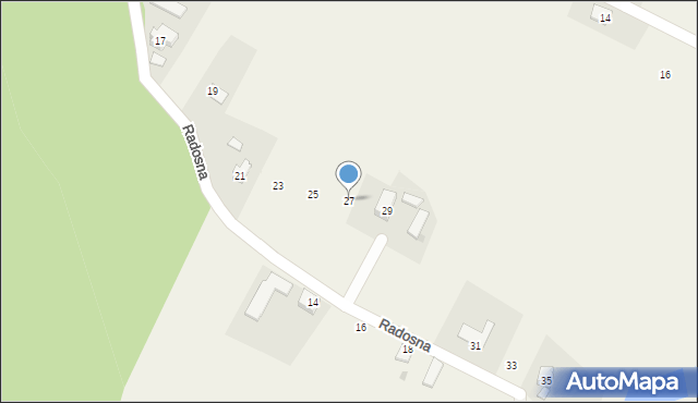 Pruchna, Radosna, 27, mapa Pruchna