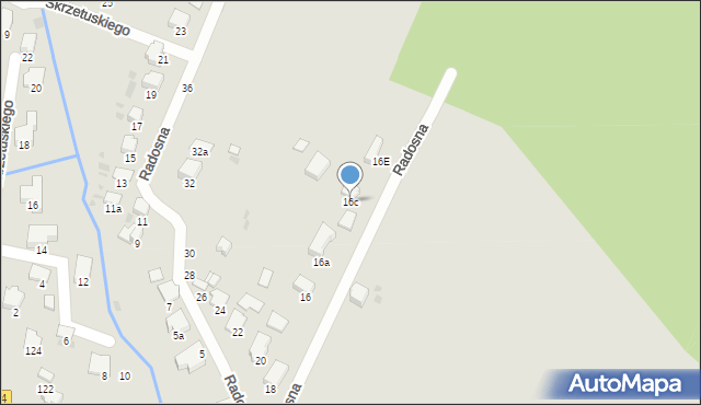 Przemyśl, Radosna, 16c, mapa Przemyśla