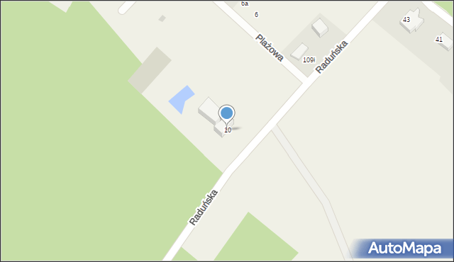 Przewóz, Raduńska, 10, mapa Przewóz
