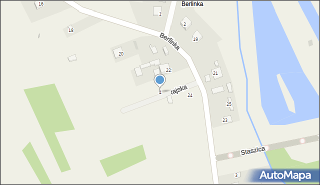 Przyjmo, Rajska, 4, mapa Przyjmo