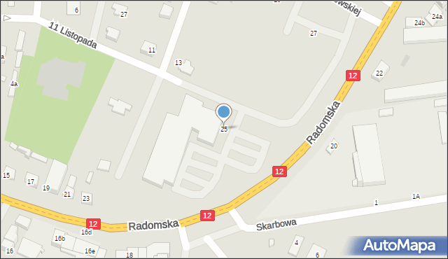 Przysucha, Radomska, 25, mapa Przysucha