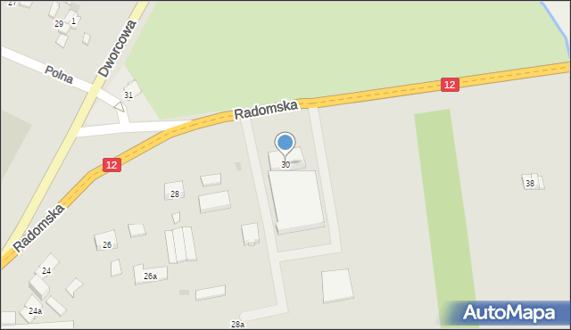 Przysucha, Radomska, 30, mapa Przysucha